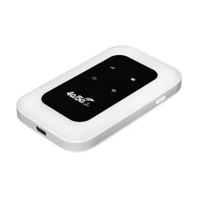 Universal travel WiFi device displaying signal strength on the LCD display
