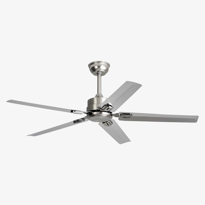 Modern fan motor housing detail showing premium metal craftsmanship