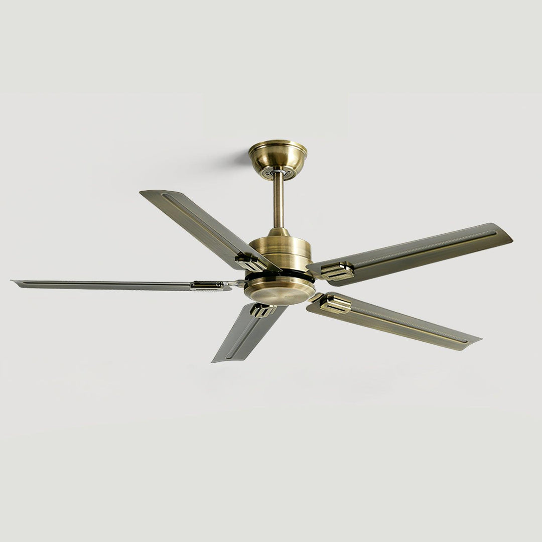 Vosolara Premium Ceiling Fan in Copper Green close-up view