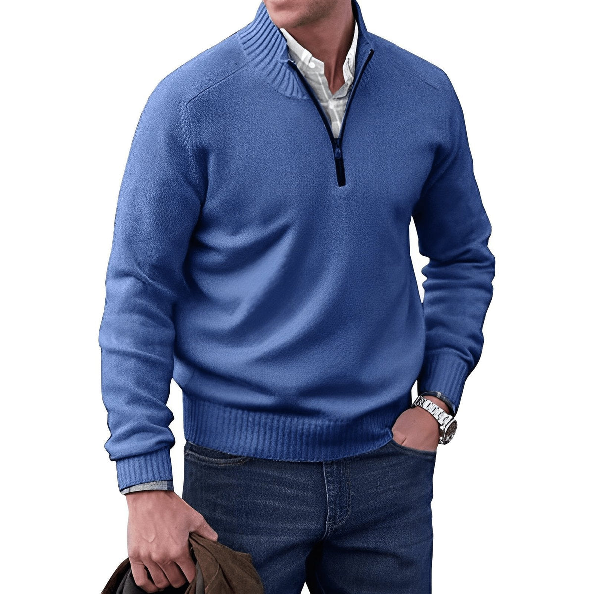 Marlon | Men’s Quarter-Zip Knit Sweater