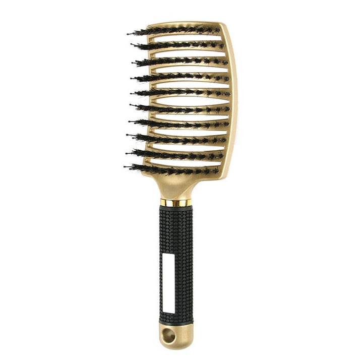 Flexible bristle tips designed for gentle scalp massage