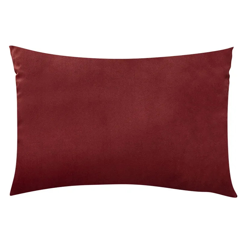 Plush velour cushion cover 30cm x 50cm designed for bedroom comfort