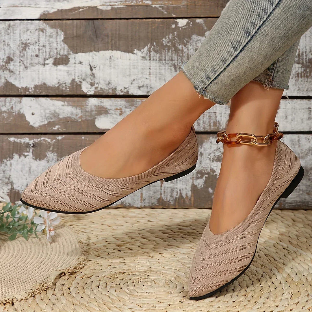 Comfortable womens shoes with elegant pointed toe flats silhouette
