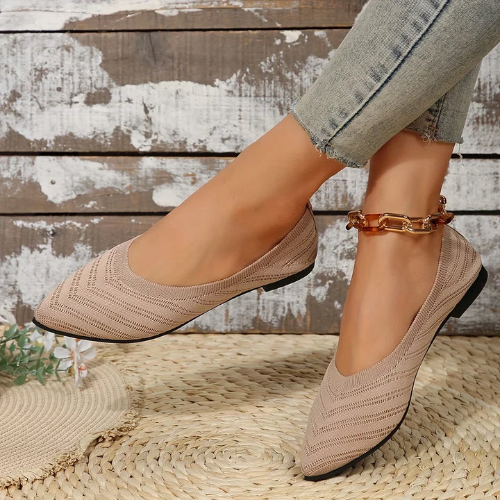 Comfortable womens shoes with elegant pointed toe flats silhouette