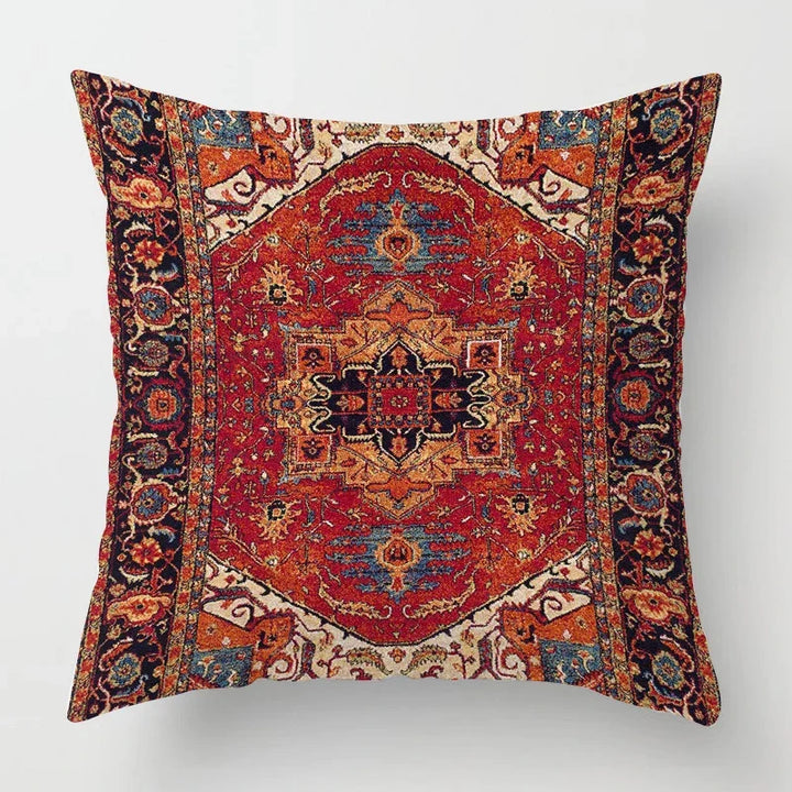 Full view of a decorative soft cushion cover ready for living room use
