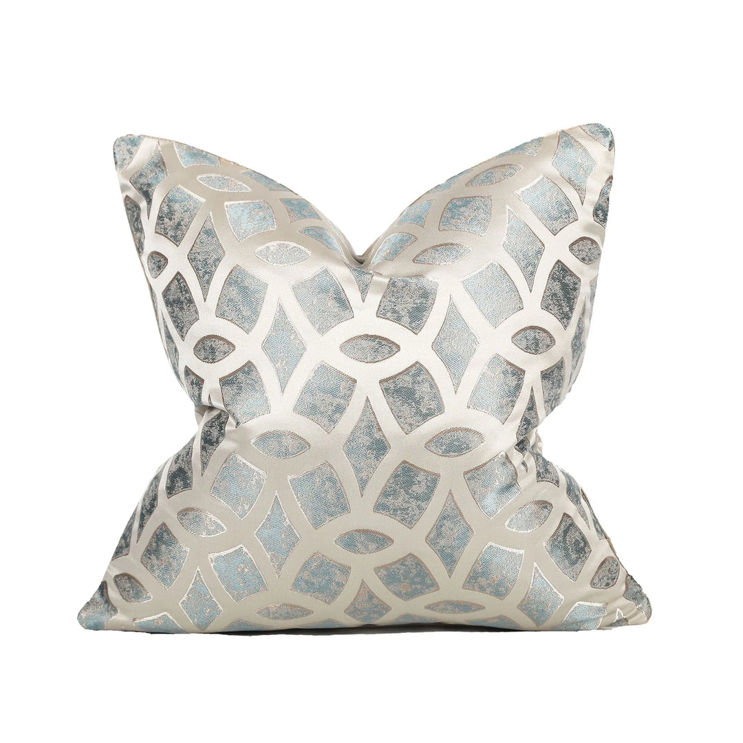 Statement cushion cover with dynamic abstract art print for interior decor