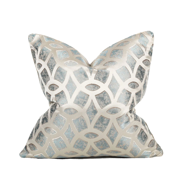 Statement cushion cover with dynamic abstract art print for interior decor