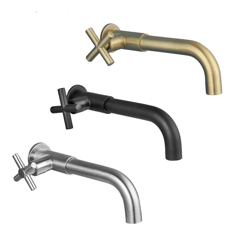 Sleek waterfall wall faucet and sink mixer for contemporary bathrooms