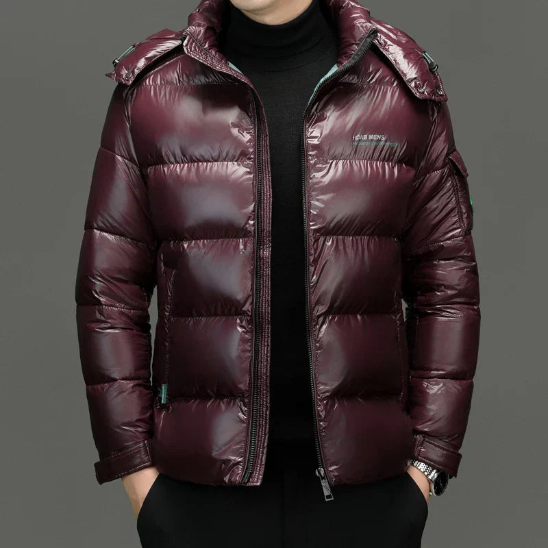 Dax | Men’s Gloss-Finish Hooded Jacket