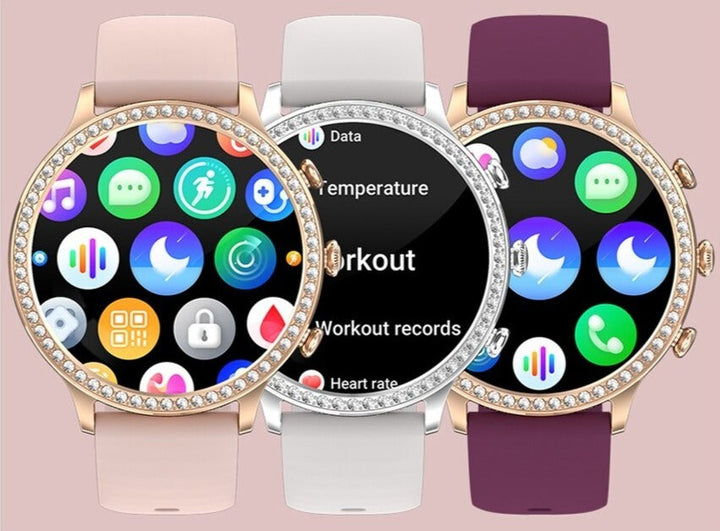 Smartwatch side profile highlighting metallic case and physical control button
