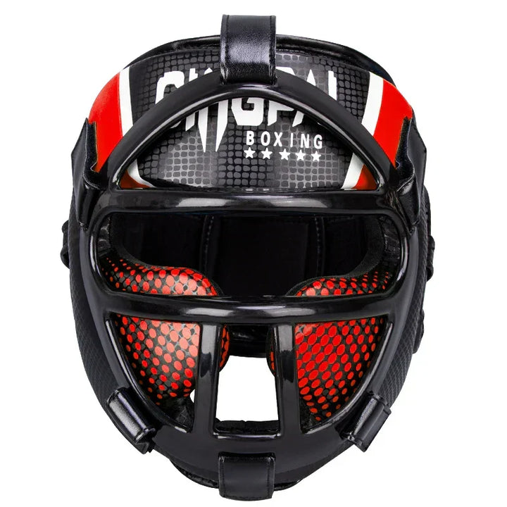 Training equipment sparring gear with adjustable chin strap