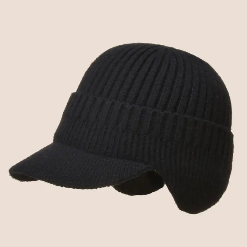 Stretchy fabric demonstration of unisex winter beanie