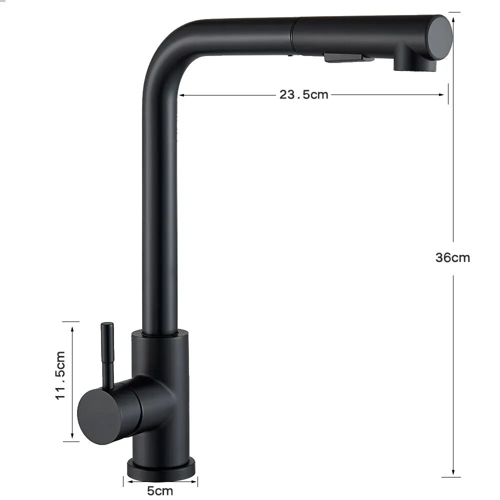 Modern kitchen faucet showcasing the dual-mode spray head for efficient dishwashing