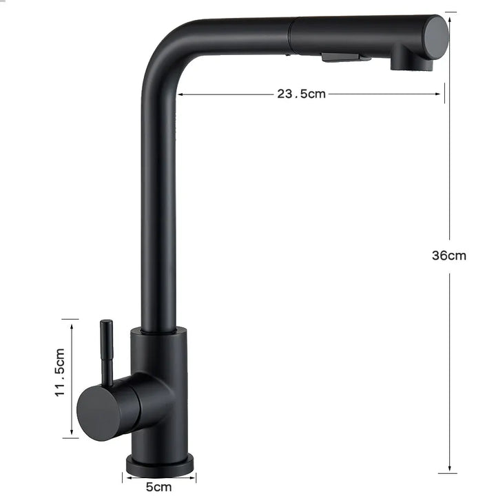 Modern kitchen faucet showcasing the dual-mode spray head for efficient dishwashing