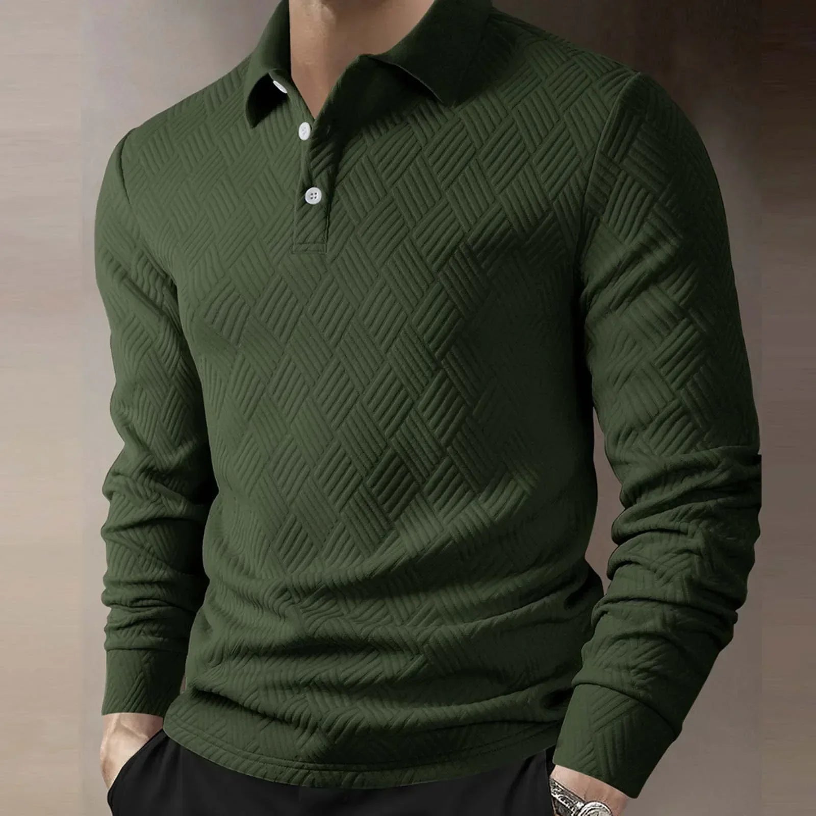 Wesley | Men’s Long Sleeve Polo Sweater
