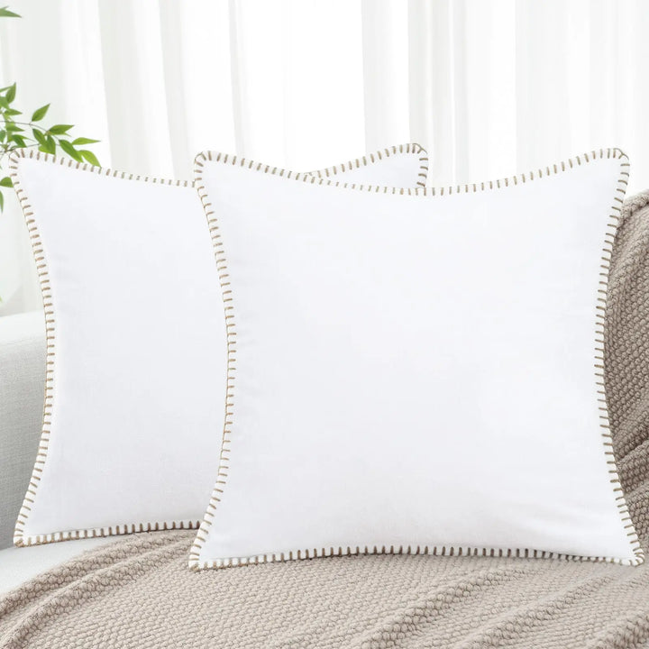 Modern bedroom styling with plush chenille decorative pillows