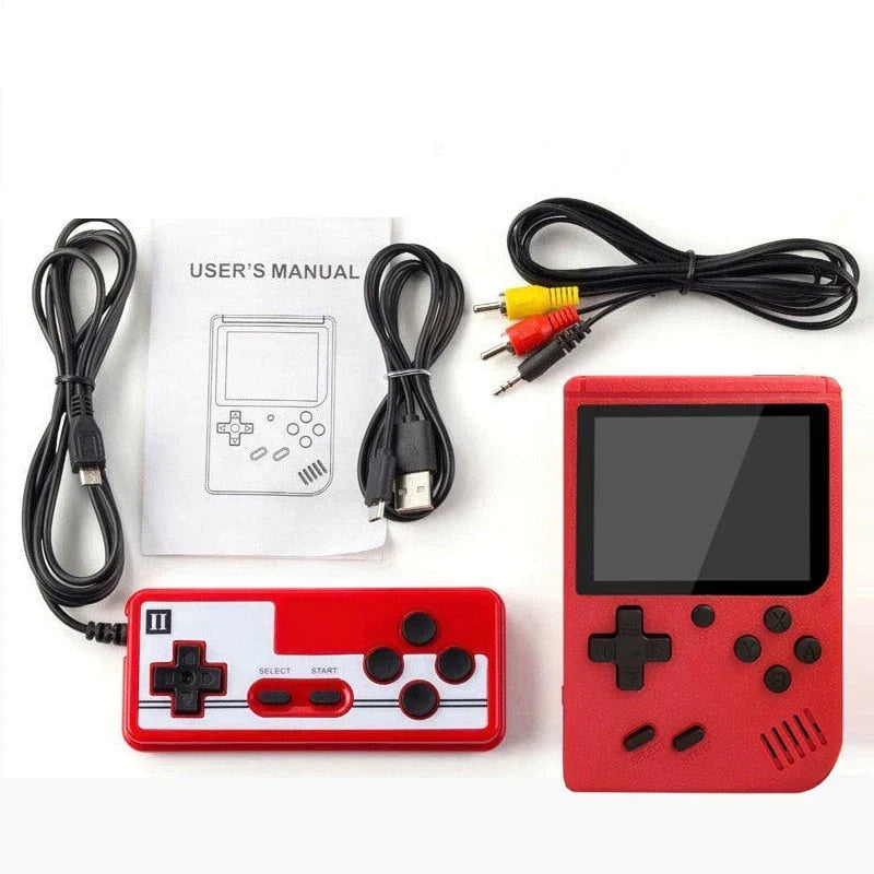 Portable gaming device with digital screen and directional pad for classic video games