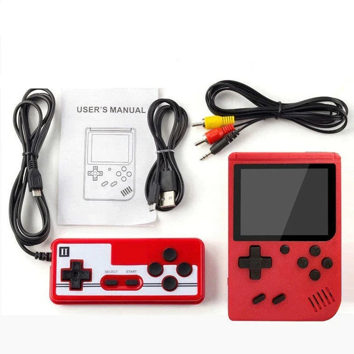Portable gaming device with digital screen and directional pad for classic video games