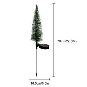 Outdoor lighting solar tree stake for winter yard decoration