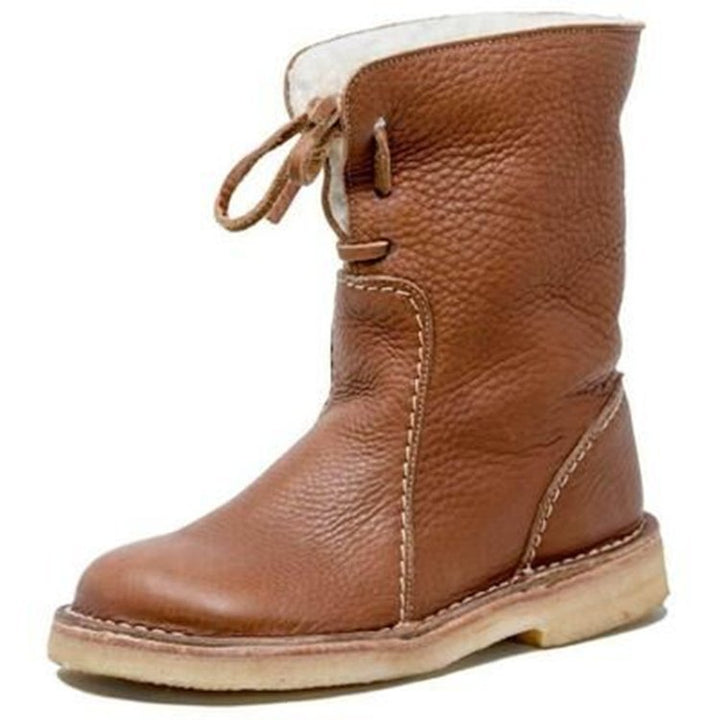 Warm footwear for women featuring plush fleece interior for chilly days