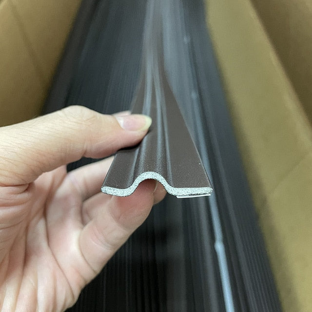 Easy peel-and-stick window insulation strip for home draft protection