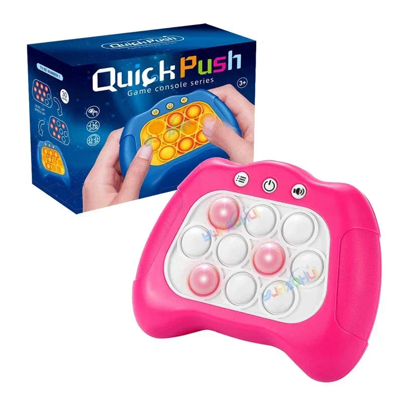 Sensory toy with LED lights and puzzle design for relaxation and fun