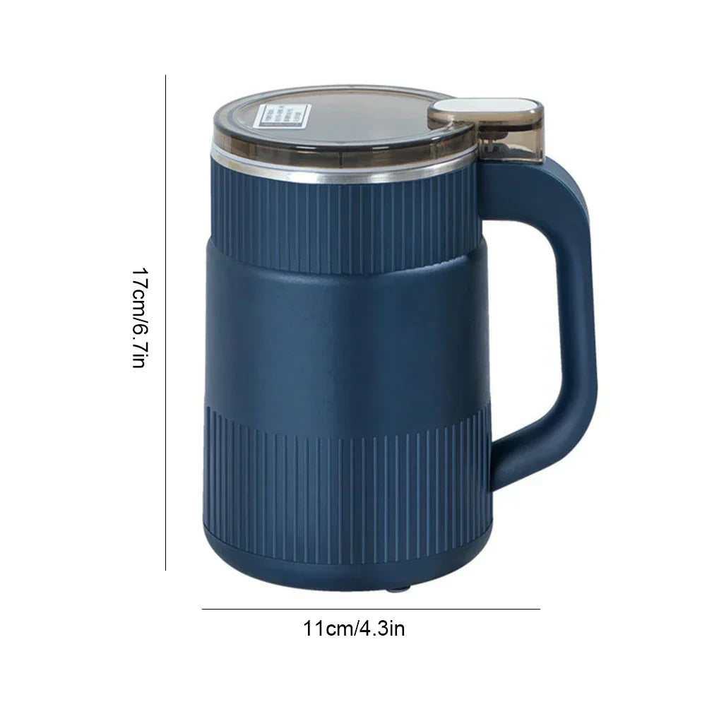 Top view of compact kitchen spice grinder with safety locking lid