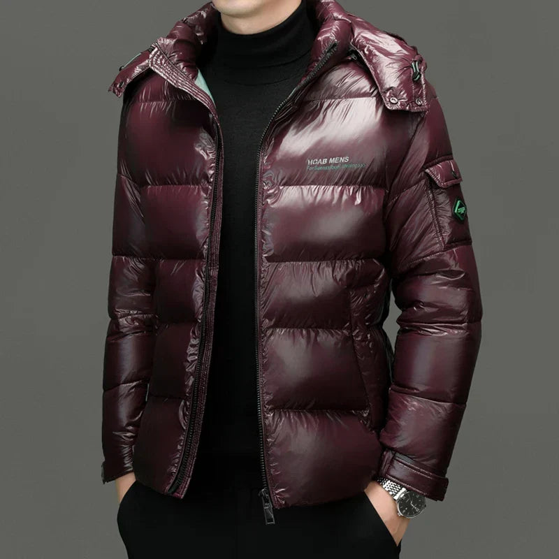 Dax | Men’s Gloss-Finish Hooded Jacket