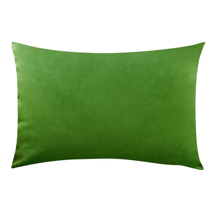 Luxe velour cushion cover 30cm x 50cm in solid color for living room decor