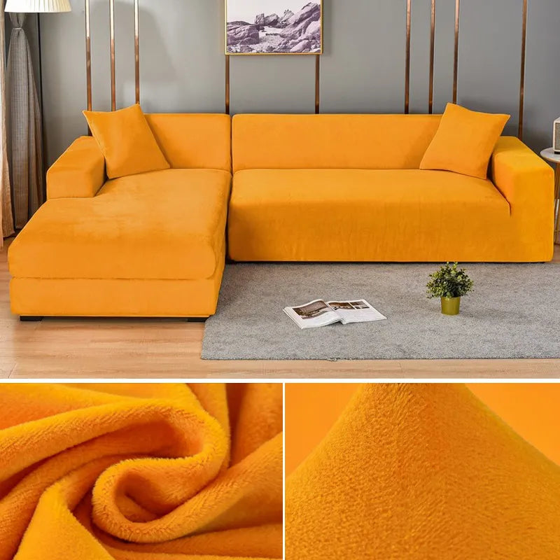 Soft touch sofa cover providing comfortable seating and stylish decor