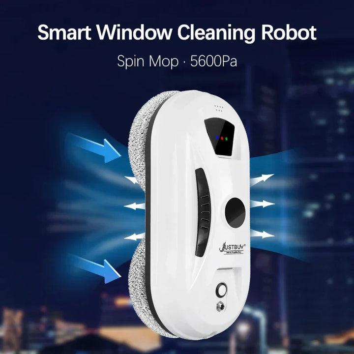Remote control and power adapter included with the smart window cleaning robot