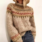 Alex | Women’s Fair Isle Knit Wool Sweater