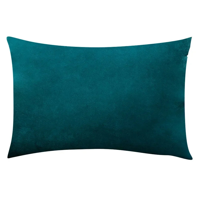Luxurious velour pillowcase enhancing couch and bed aesthetics