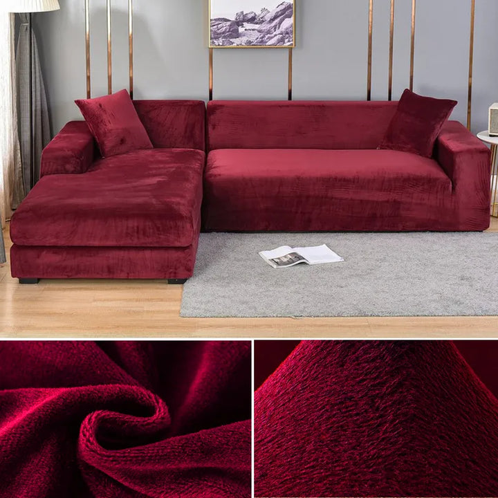 Removable and machine washable couch cover laid flat for maintenance