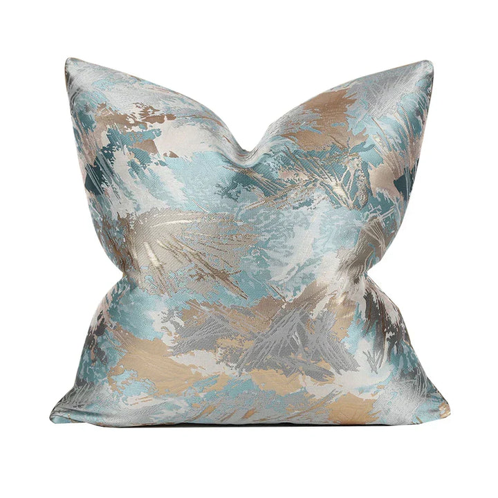 Throw pillow case featuring vibrant abstract patterns for living room decor