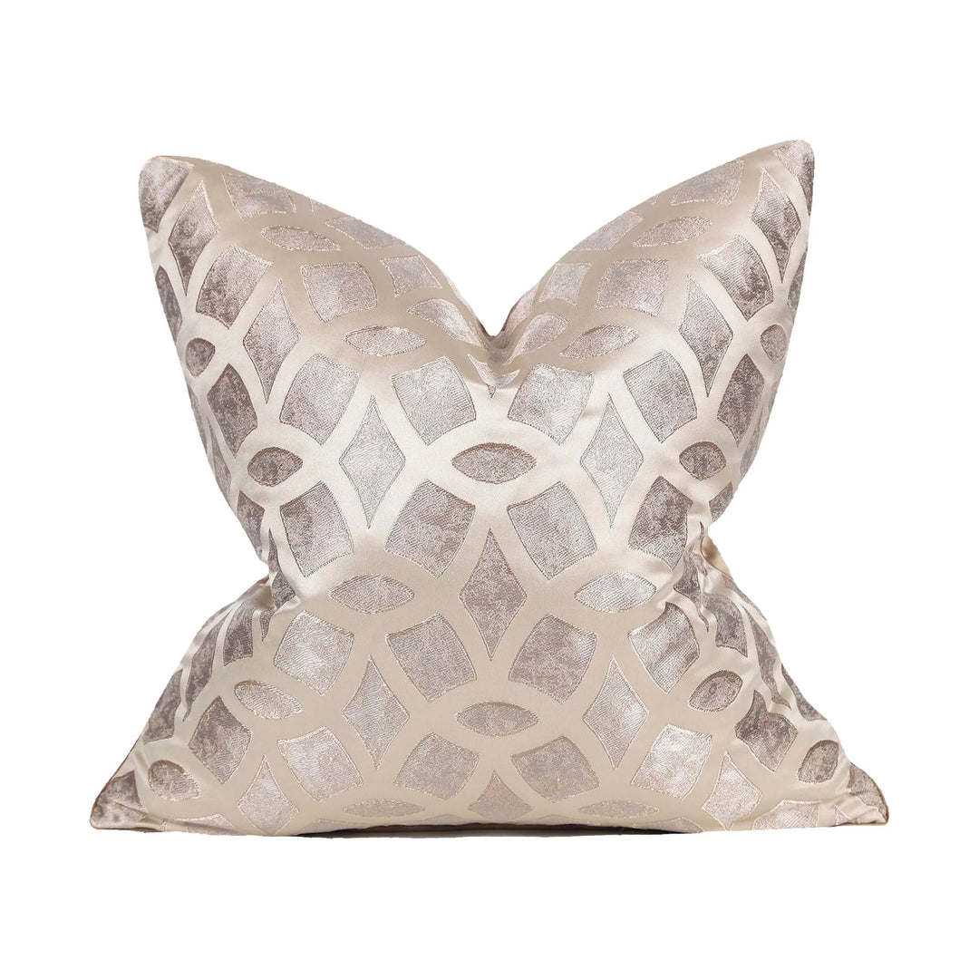 Chic throw pillow case showcasing abstract composition for home styling