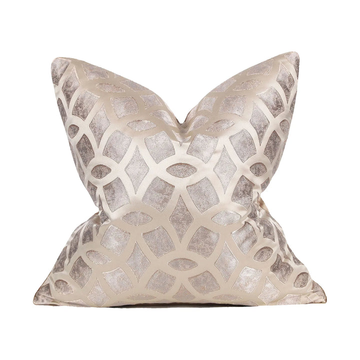 Chic throw pillow case showcasing abstract composition for home styling