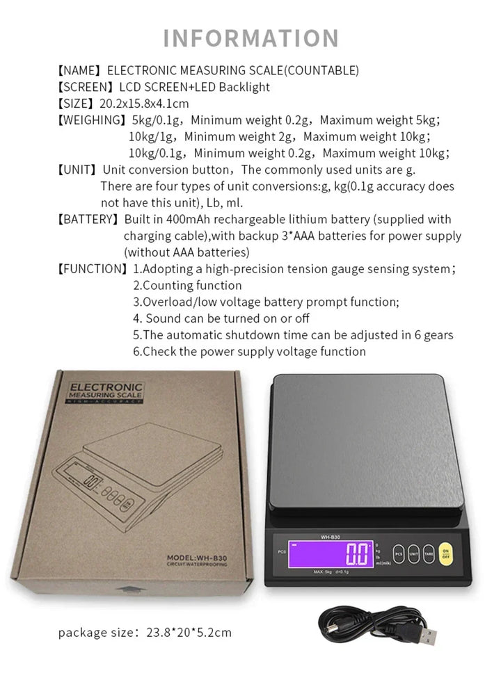 Stainless steel food scale set up for diet portion control