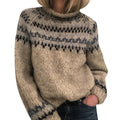 Alex | Women’s Fair Isle Knit Wool Sweater