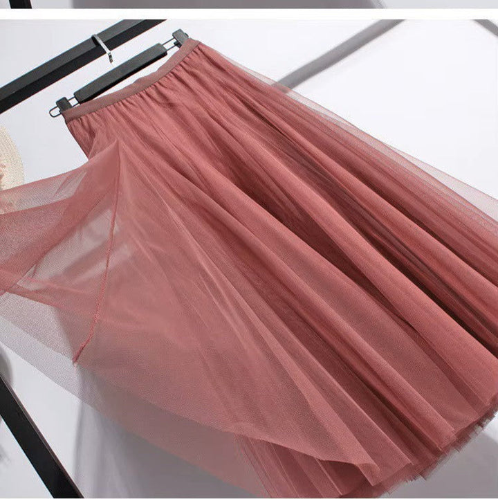 Full length view of casual high waist pleated maxi skirt