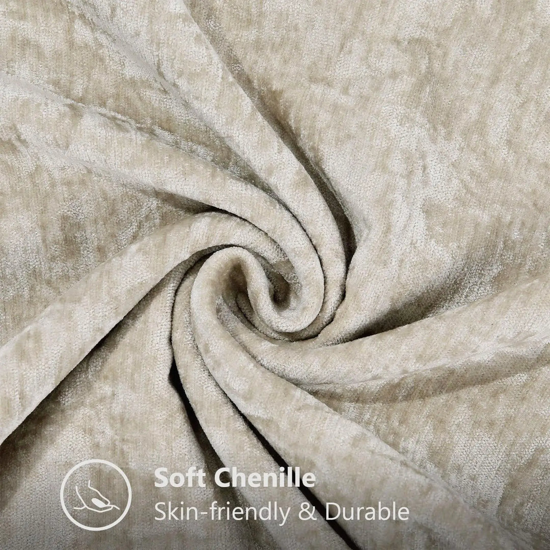 Detailed macro view of delicate woven threads on a pillow cover
