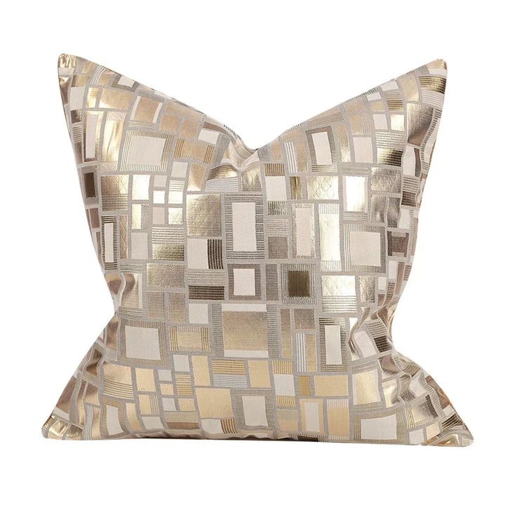 Premium home textile throw pillow case with sophisticated abstract design