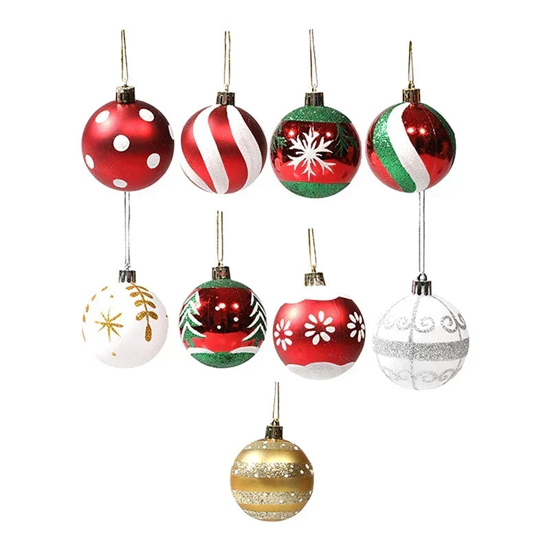 Assorted Burswirl Christmas ornaments showcasing detailed snowflake and holiday motifs