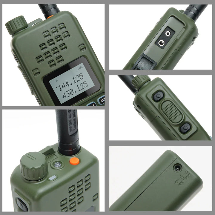 Professional dual-band long range walkie talkie with antenna and keypad