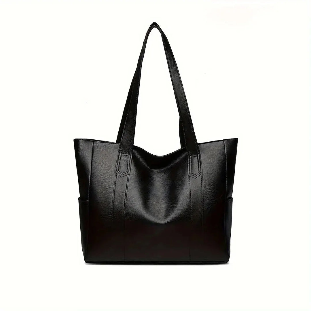Black women's classic shoulder bag front view