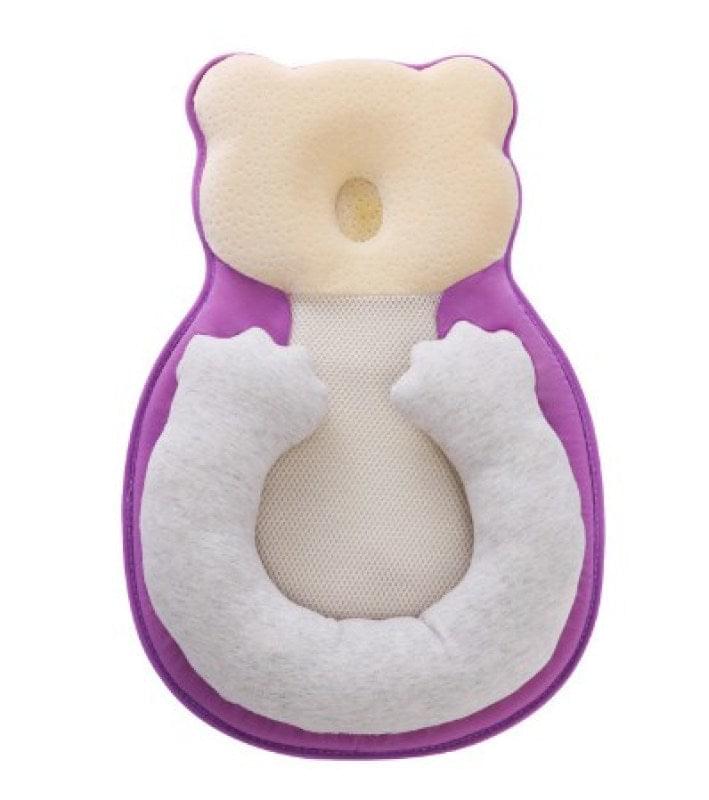 Close-up of breathable mesh fabric on grey infant nest baby lounger
