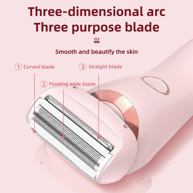 Detailed view of the three-dimensional arc three-purpose blade system