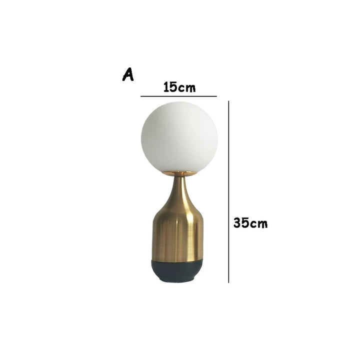 Stylish glass bedside light casting a warm glow for home decor and lighting.