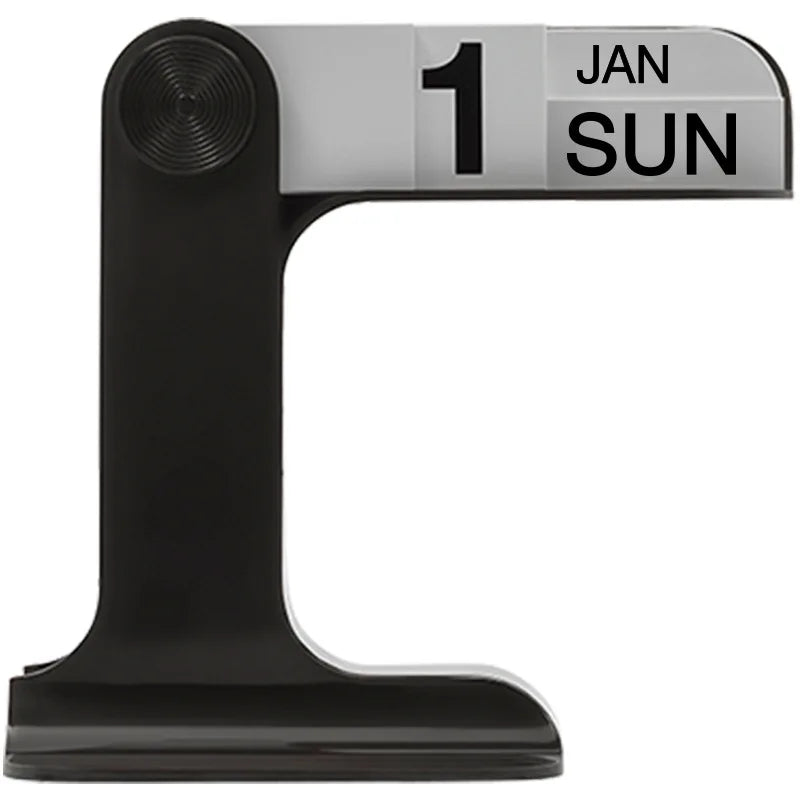Close up view of The Everest Perpetual Calendar display in black