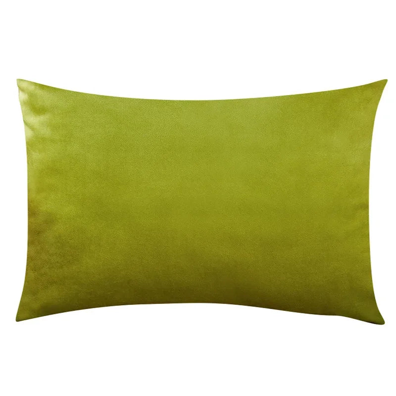 Final view of luxe velour cushion cover 30cm x 50cm for home decor